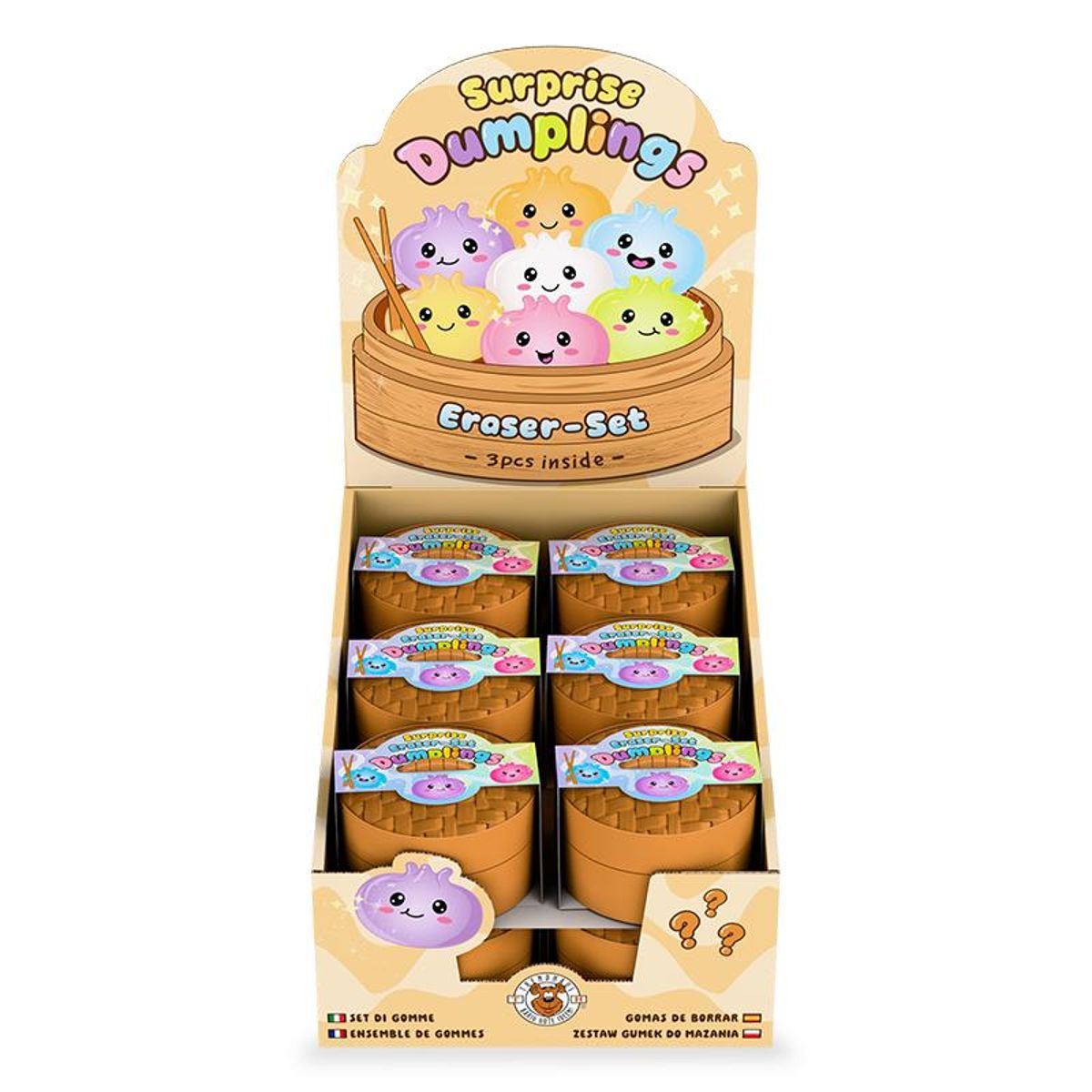 Trendhaus - Radierer Dumpling 3er-Set