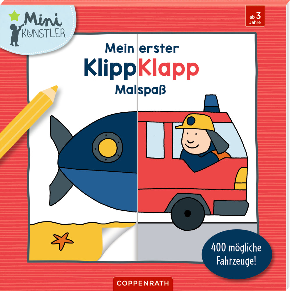 Spiegelburg - Klipp-Klapp-Malspaß: 400 Fahrzeuge