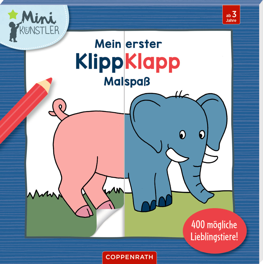 Spiegelburg - Klipp-Klapp-Malspaß: 400 Lieblingstiere