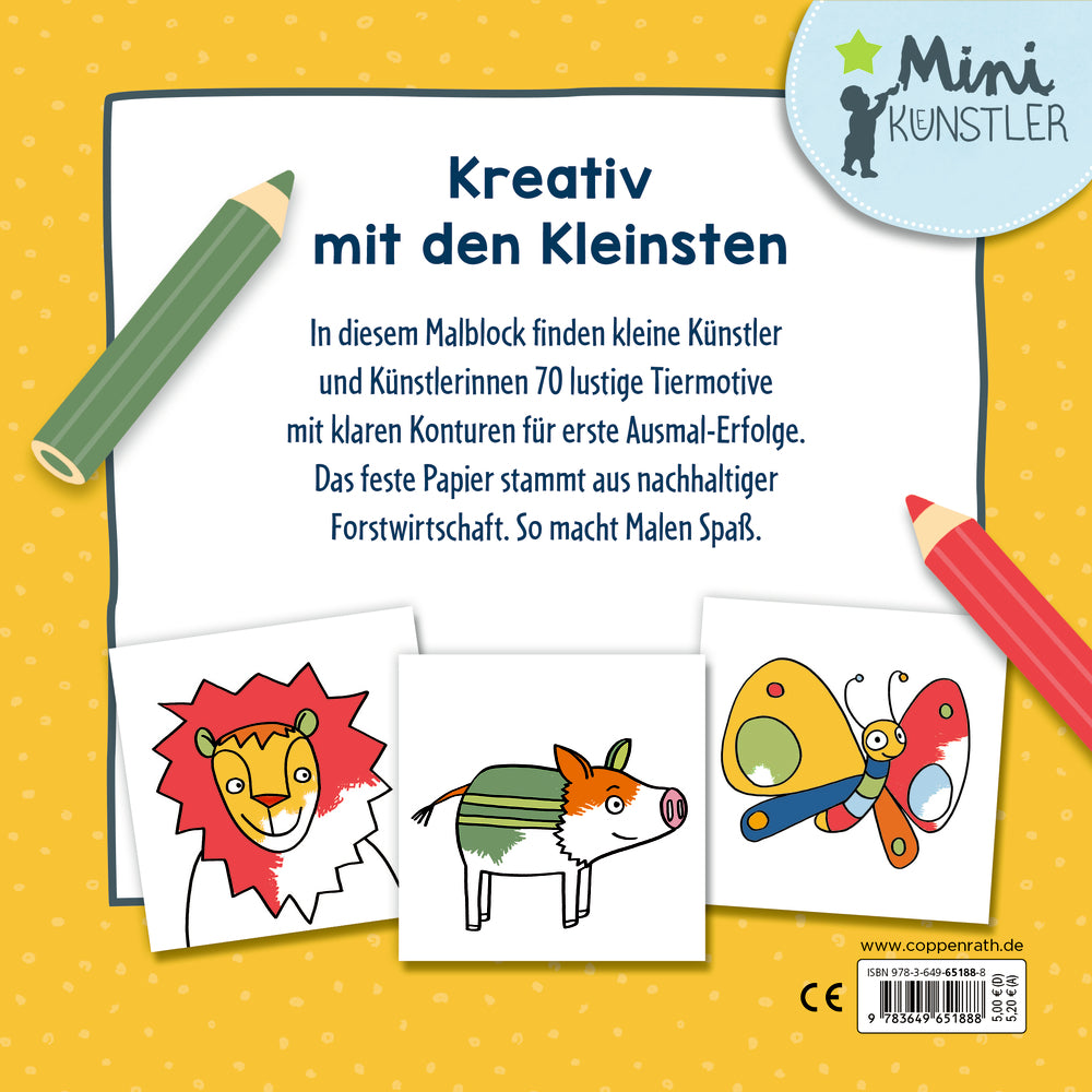 Spiegelburg - Mein allererster Ausmalspaß: 70 lustige Tiermotive