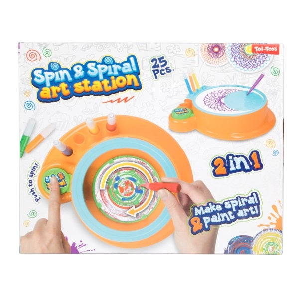 Toi-Toys - 2-in-1 Spin Spiral Kunststation
