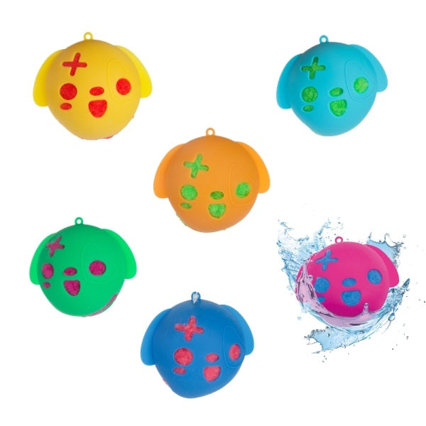 Toi-Toys - Super Splashbälle mit Soft Cover 6er Set