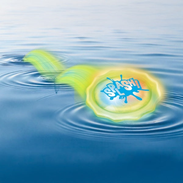 Toi-Toys - Wurfscheibe Water Skipper Disc mit Licht 9 cm