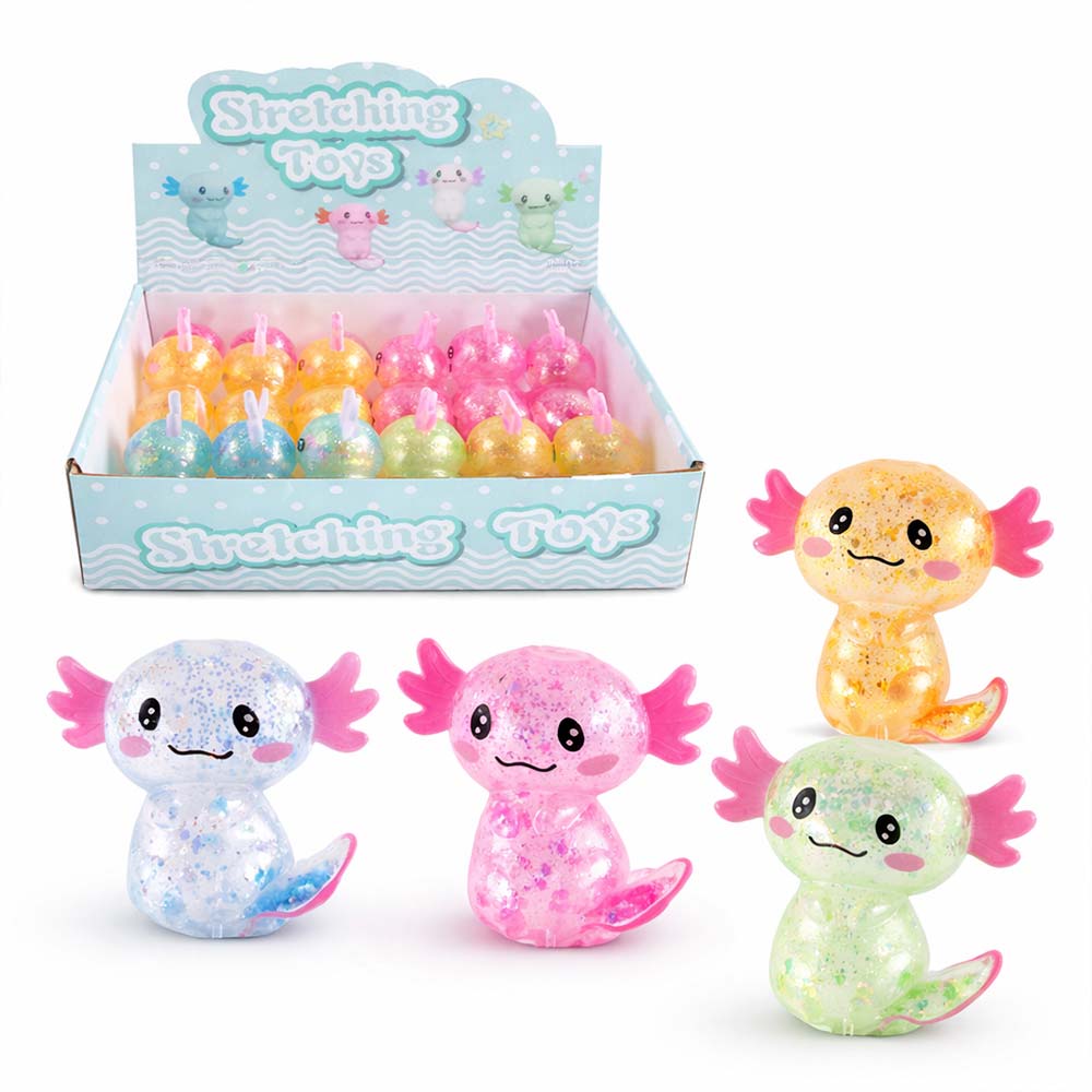 OBILO - Squishy Sugar Glitter Axolotl 9cm