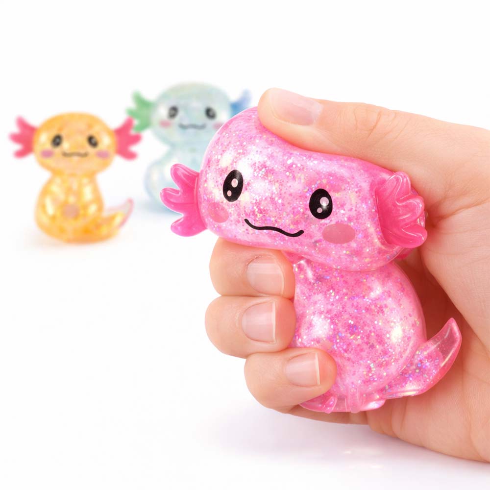 OBILO - Squishy Sugar Glitter Axolotl 9cm