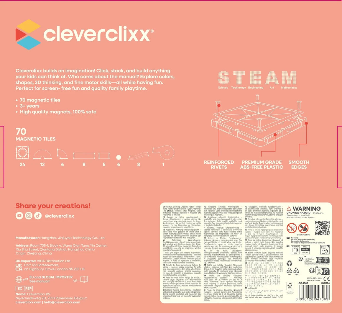 CleverClixx - Kugelbahn Creative Pack Pastel