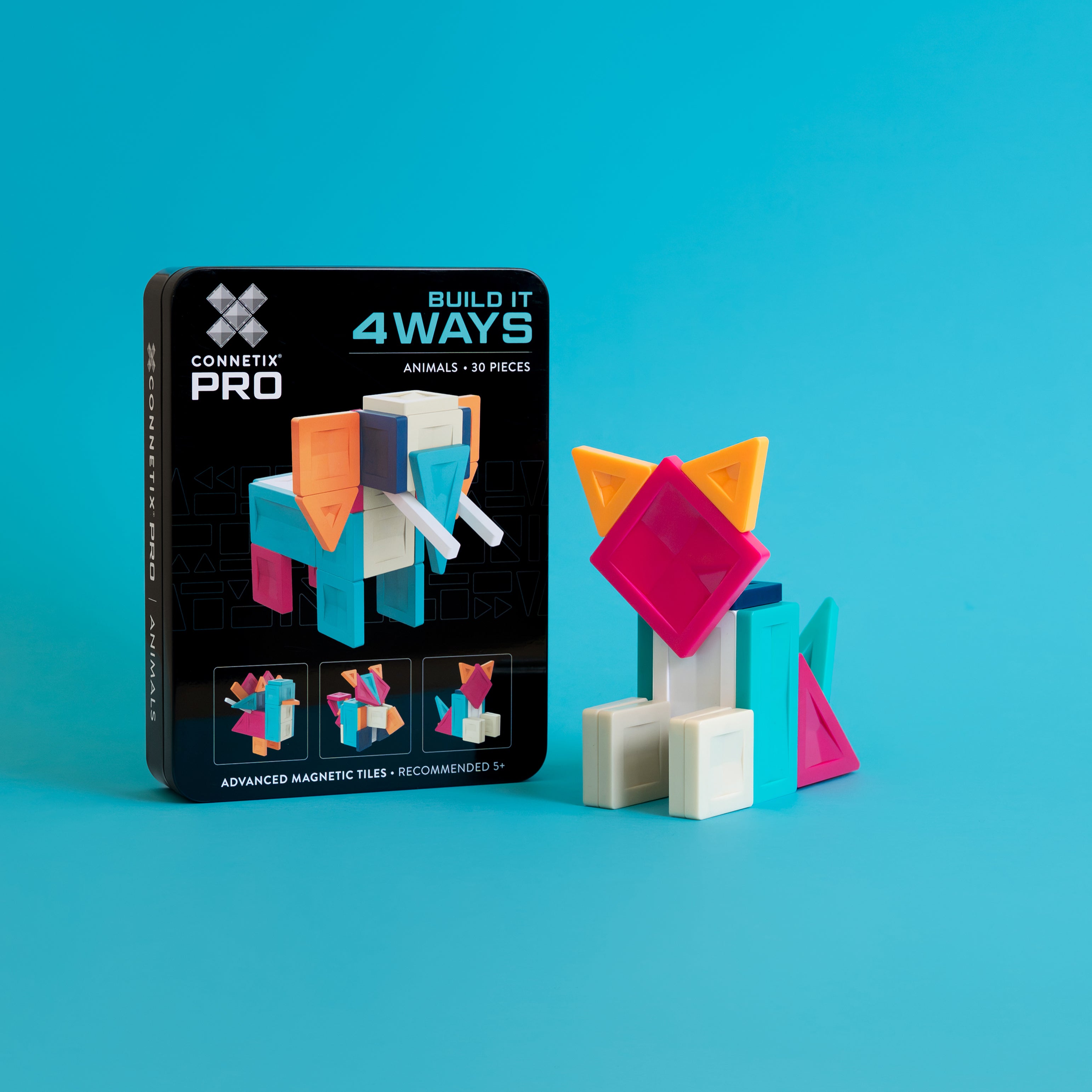connetix - Magnetbausteine PRO Build It 4 Ways: Tiere