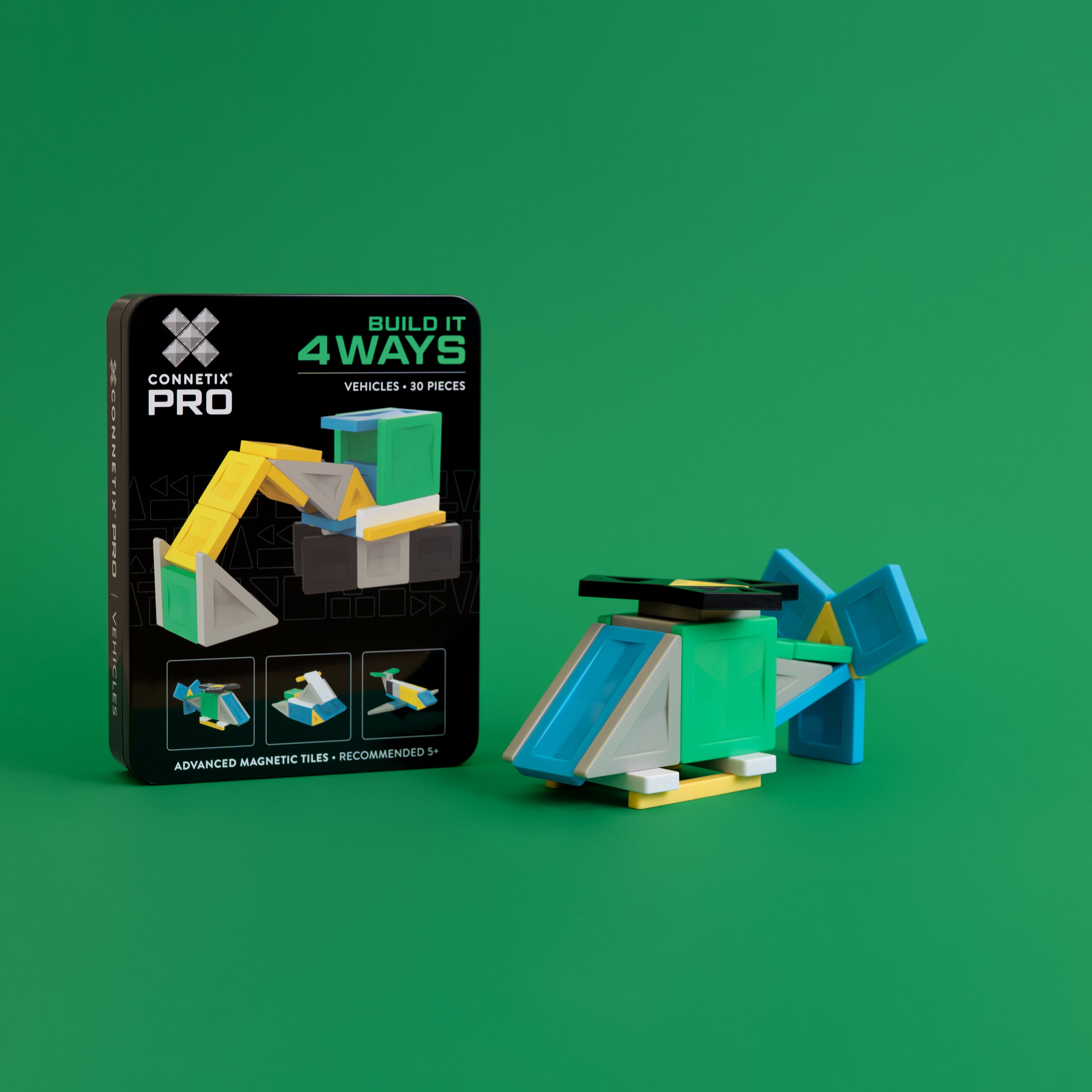 connetix - Magnetbausteine PRO Build It 4 Ways: Fahrzeuge