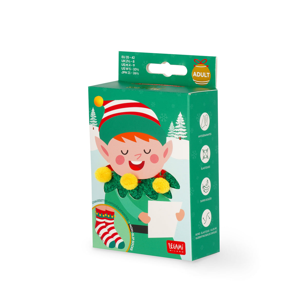 Legami - Rutschfeste Socken: It's a Match! Elf