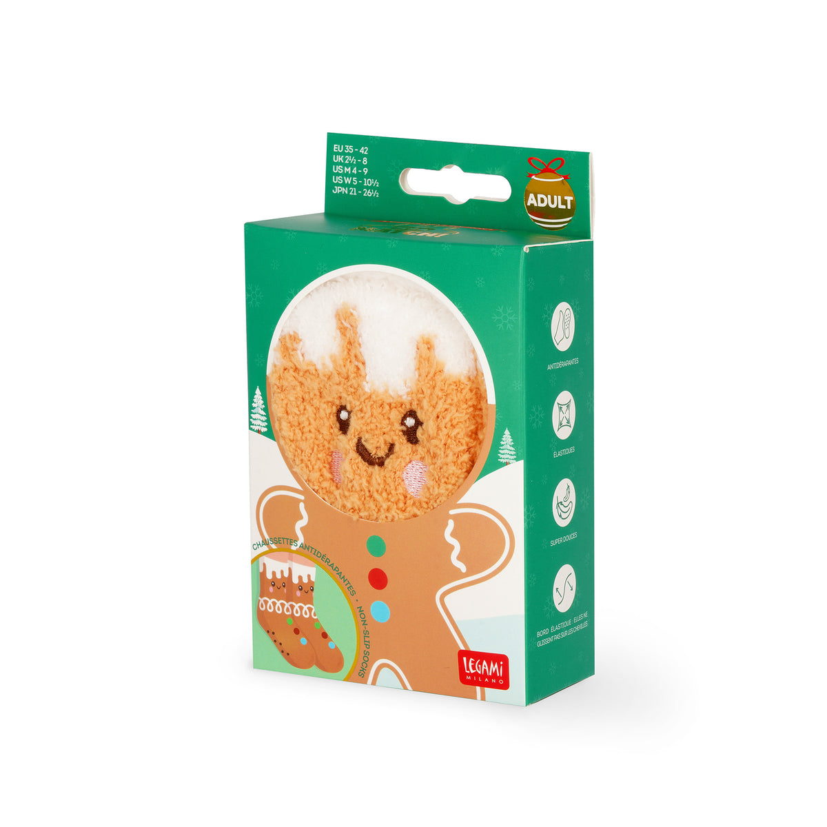 Legami - Rutschfeste Socken: It's a Match! Gingerbread