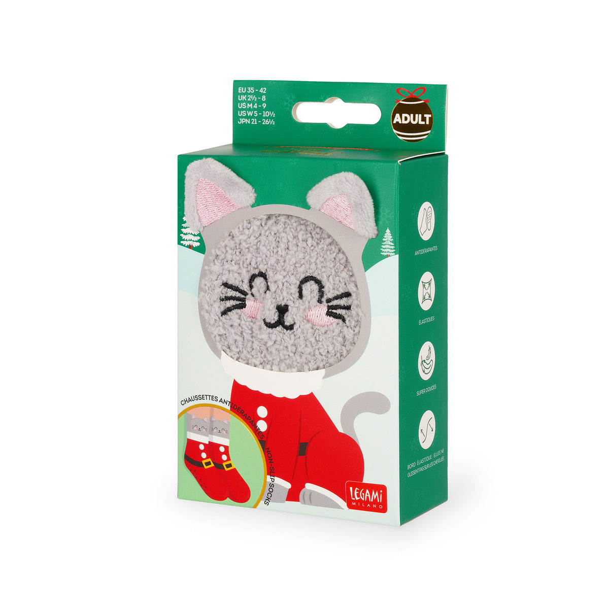 Legami - Rutschfeste Socken: It's a Match! Kitty