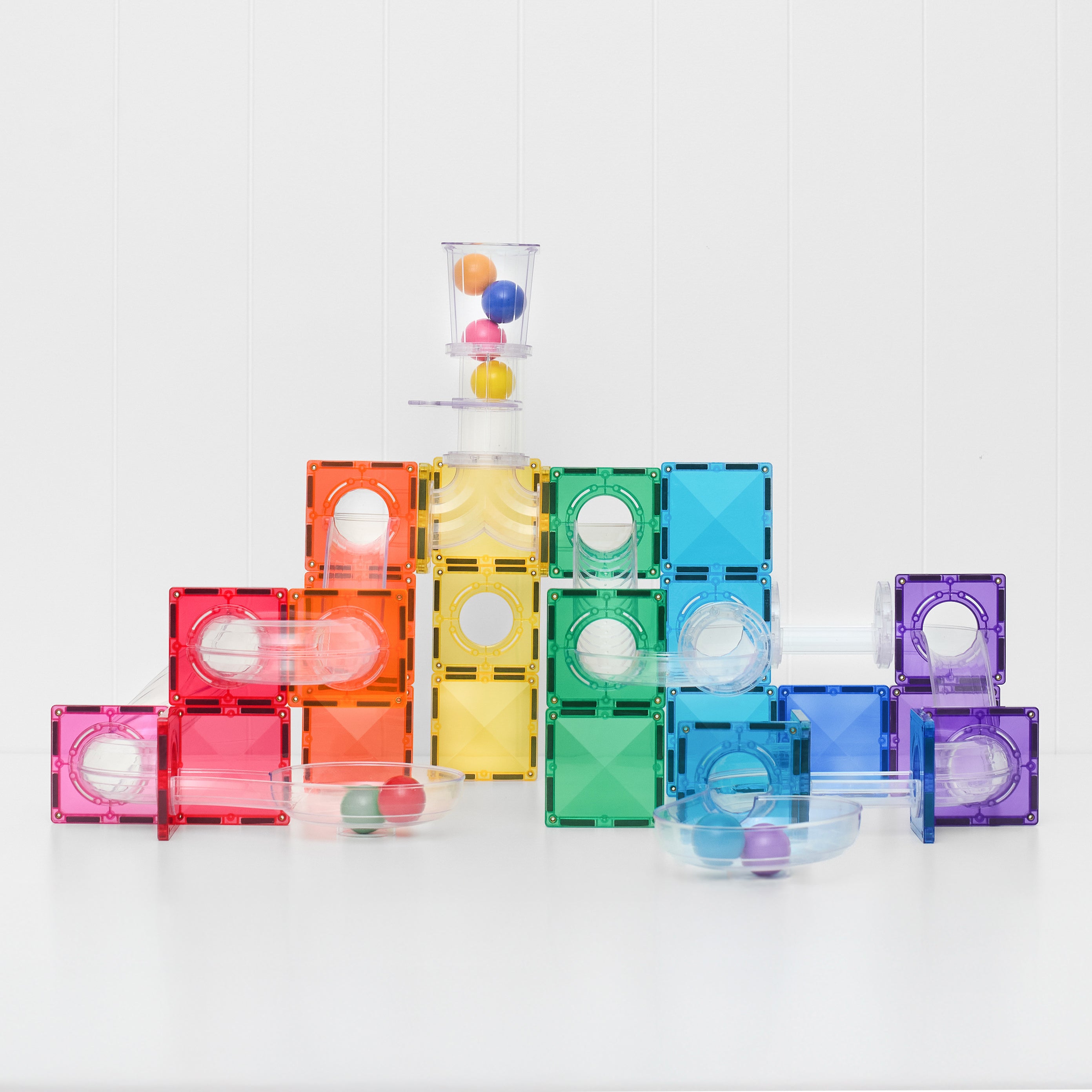 connetix - Magnetbausteine Ball Run Bright Pack 114-tlg.
