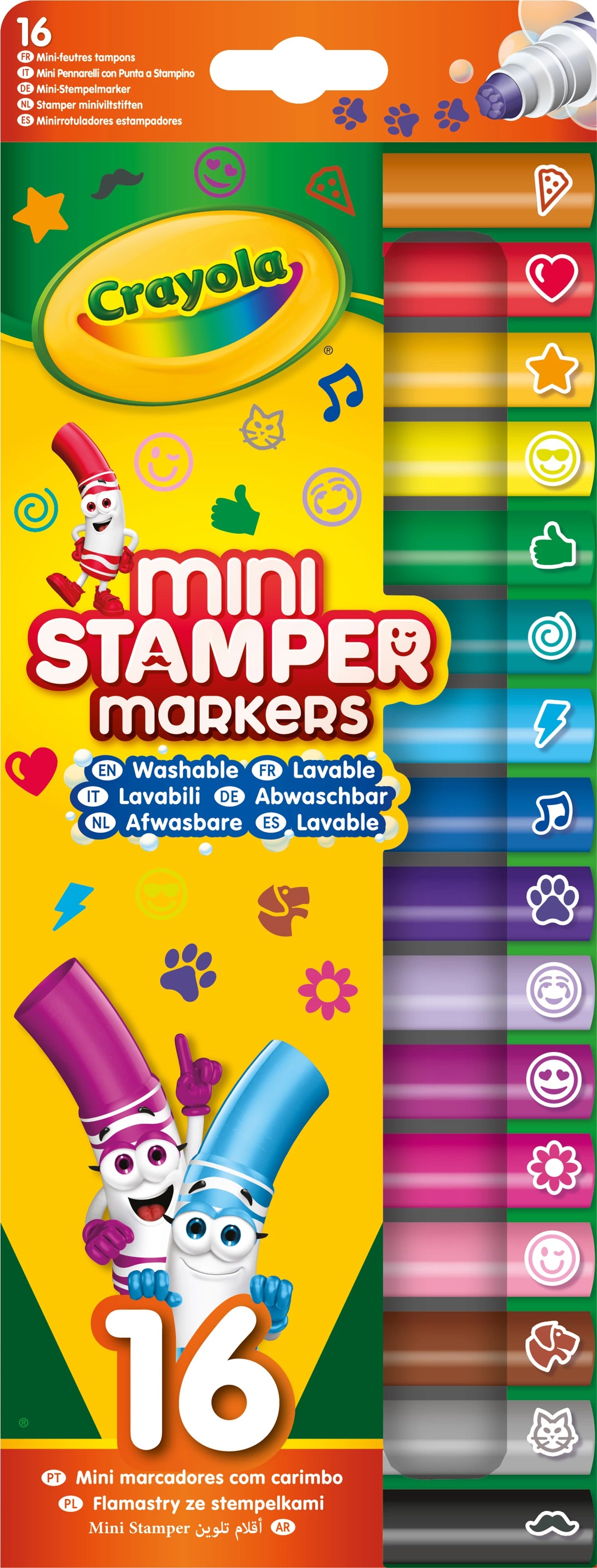 Crayola - Stempel-Filzstifte Mini 16 St.