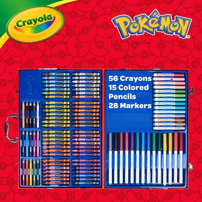 Crayola - Malkoffer Pokémon 115 Teile
