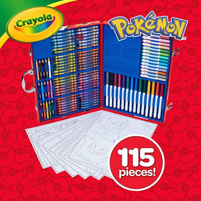 Crayola - Malkoffer Pokémon 115 Teile