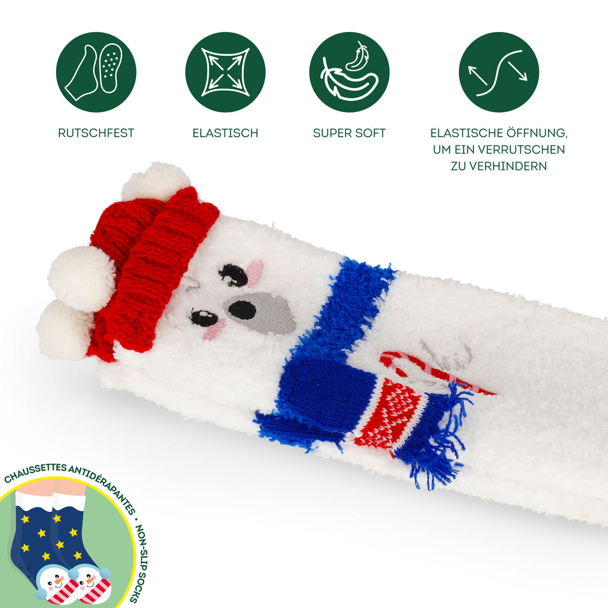 Legami - Rutschfeste Socken: It's a Match! Polar Bear