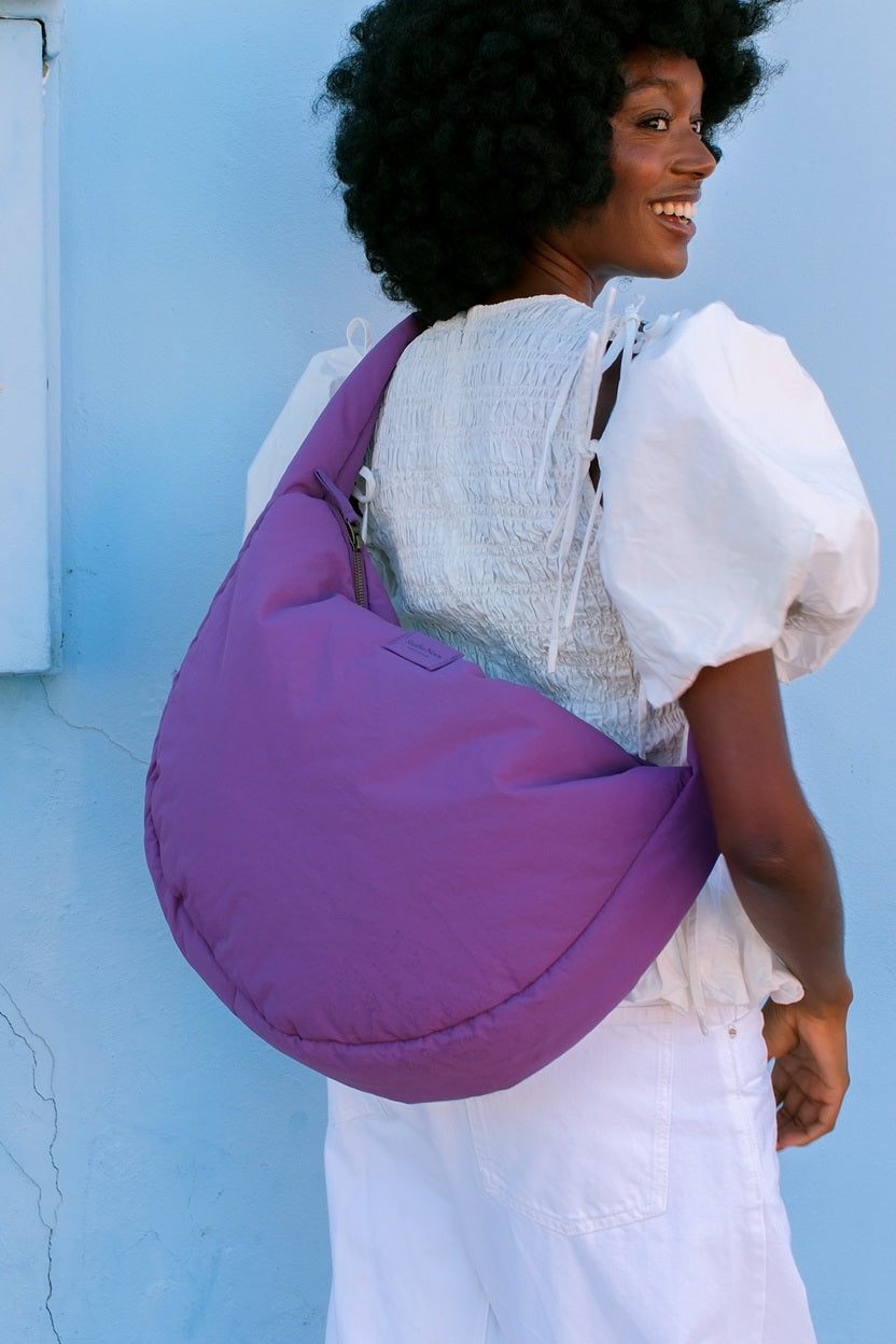 Studio Noos - Cross Body Tasche Textured Puffy Purple