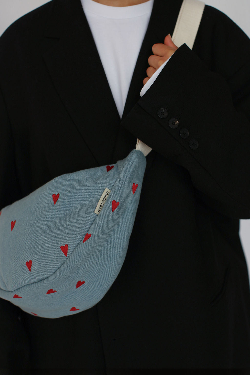 Studio Noos - Tasche Fanny Pack Denim Herzen