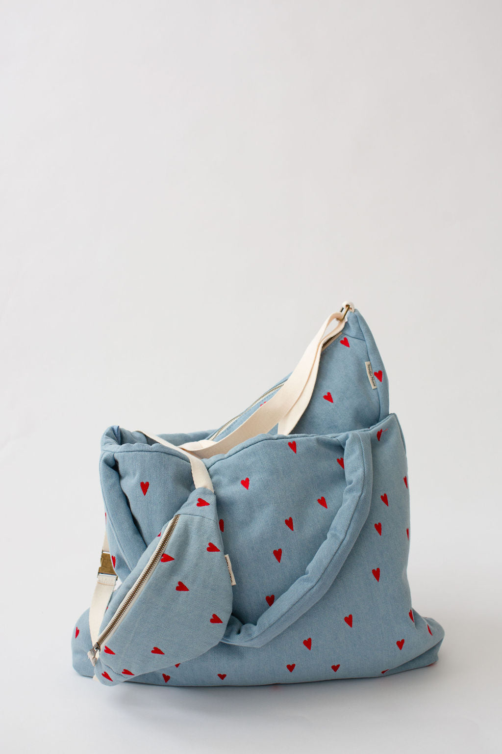 Studio Noos - Tasche Denim Herzen