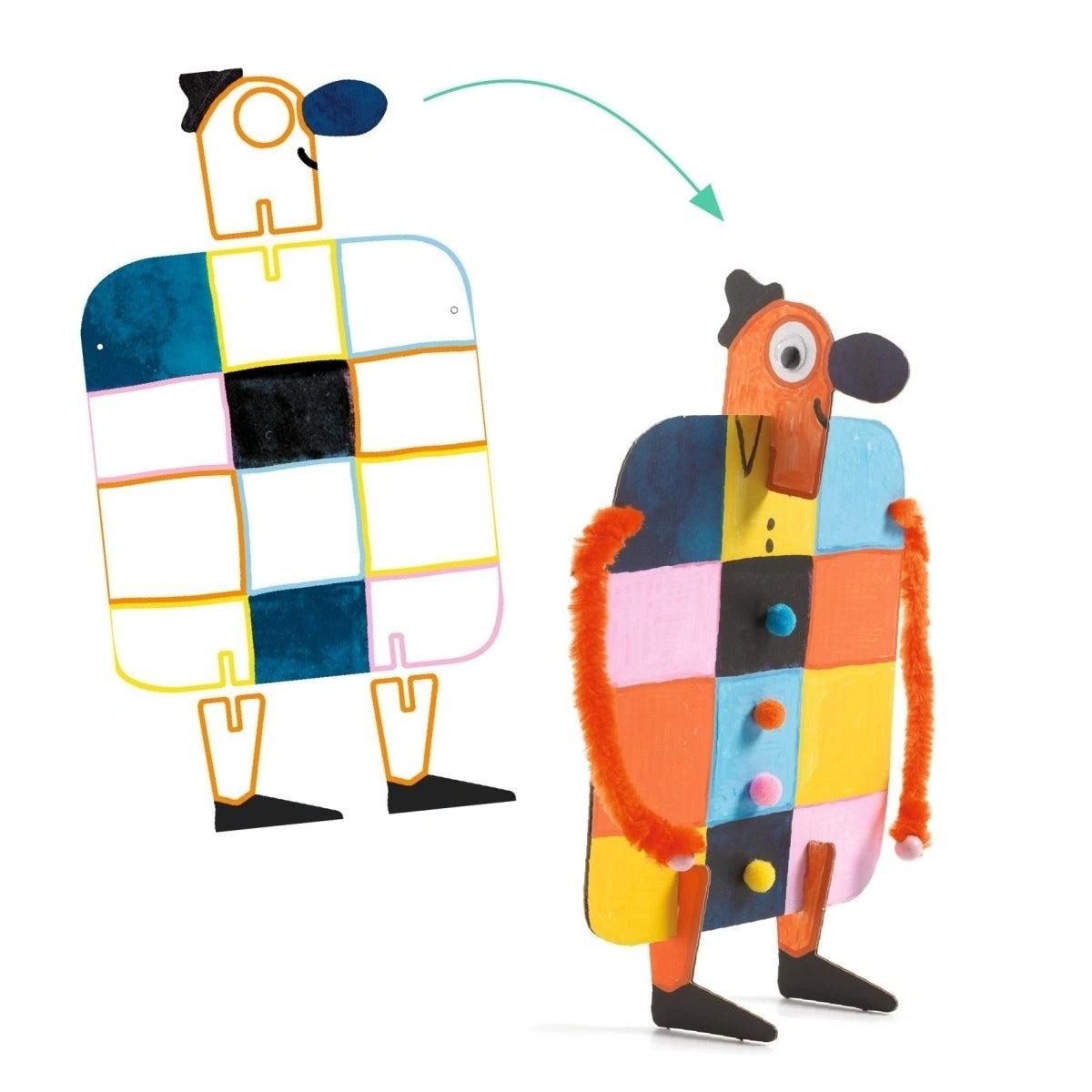 Djeco - Kreativkoffer Figuren zum Gestalte