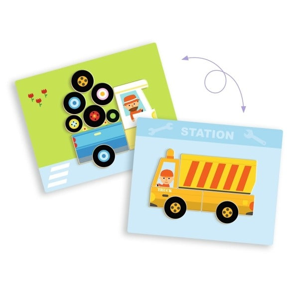 Djeco - Magnetspiel: Vehicles