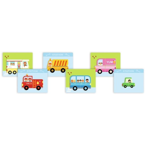 Djeco - Magnetspiel: Vehicles