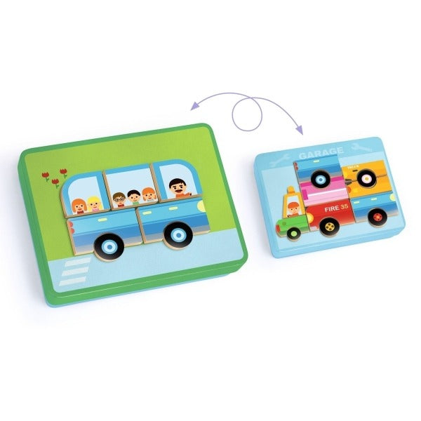 Djeco - Magnetspiel: Vehicles