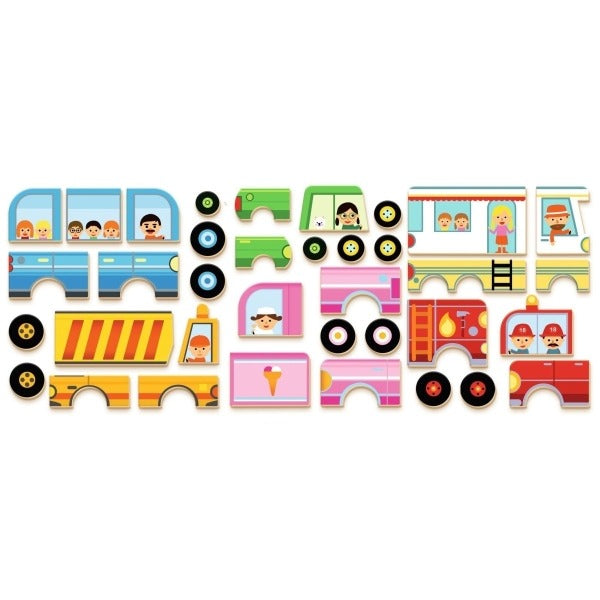 Djeco - Magnetspiel: Vehicles