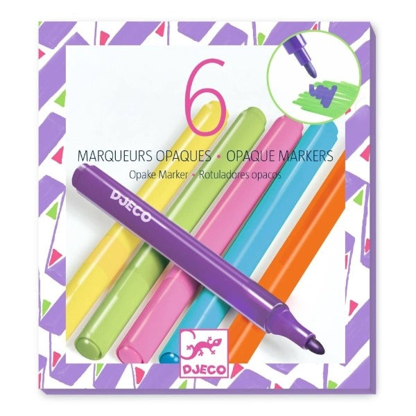 Djeco - Marker 80er Jahre 6 Stück