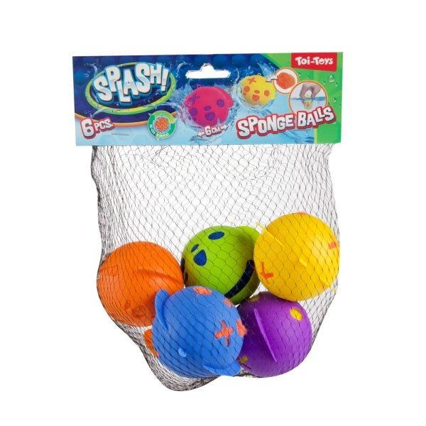 Toi-Toys - Super Splashbälle mit Soft Cover 6er Set
