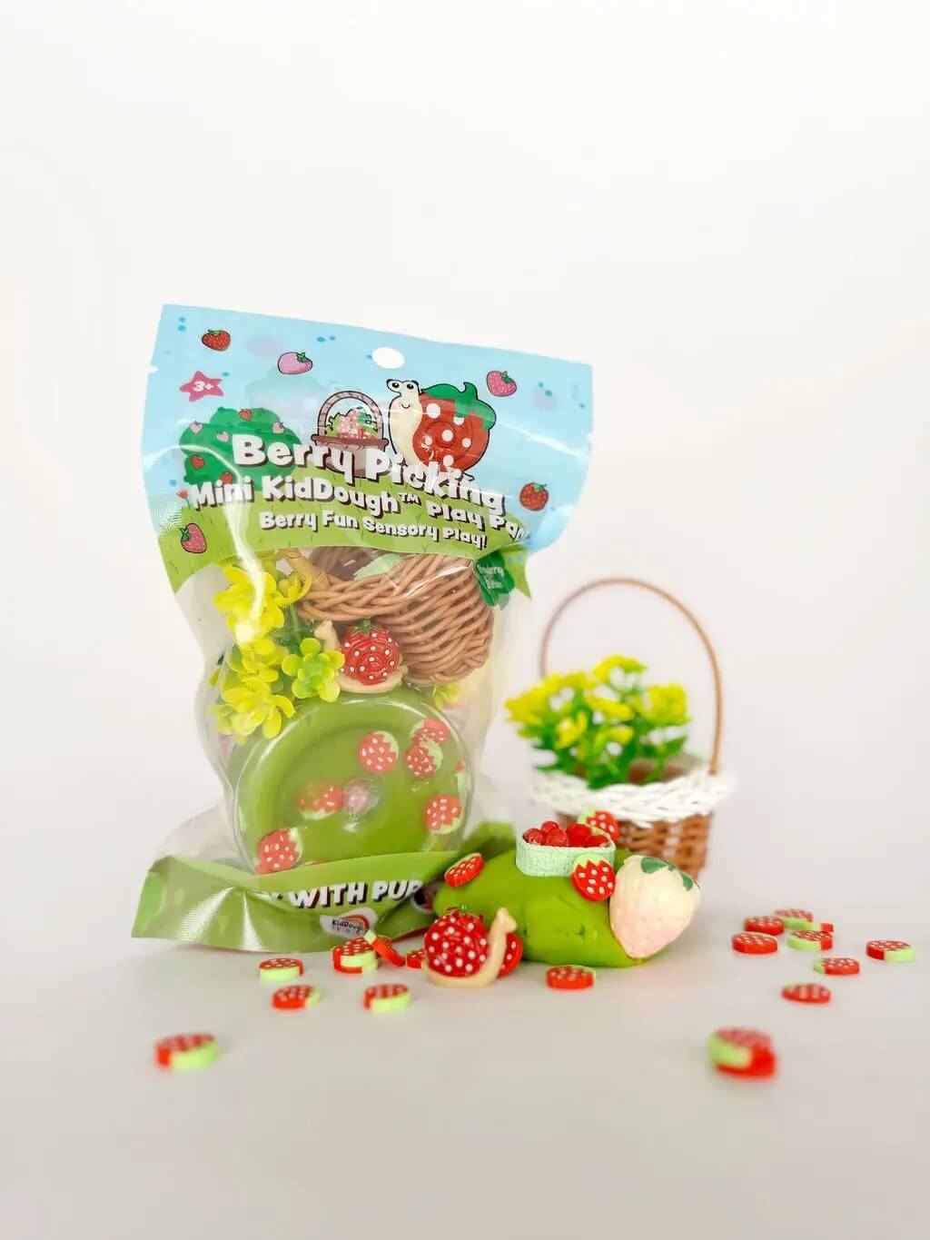 Earth Grown KidDoughs - Mini Knetset Beerenpflücken