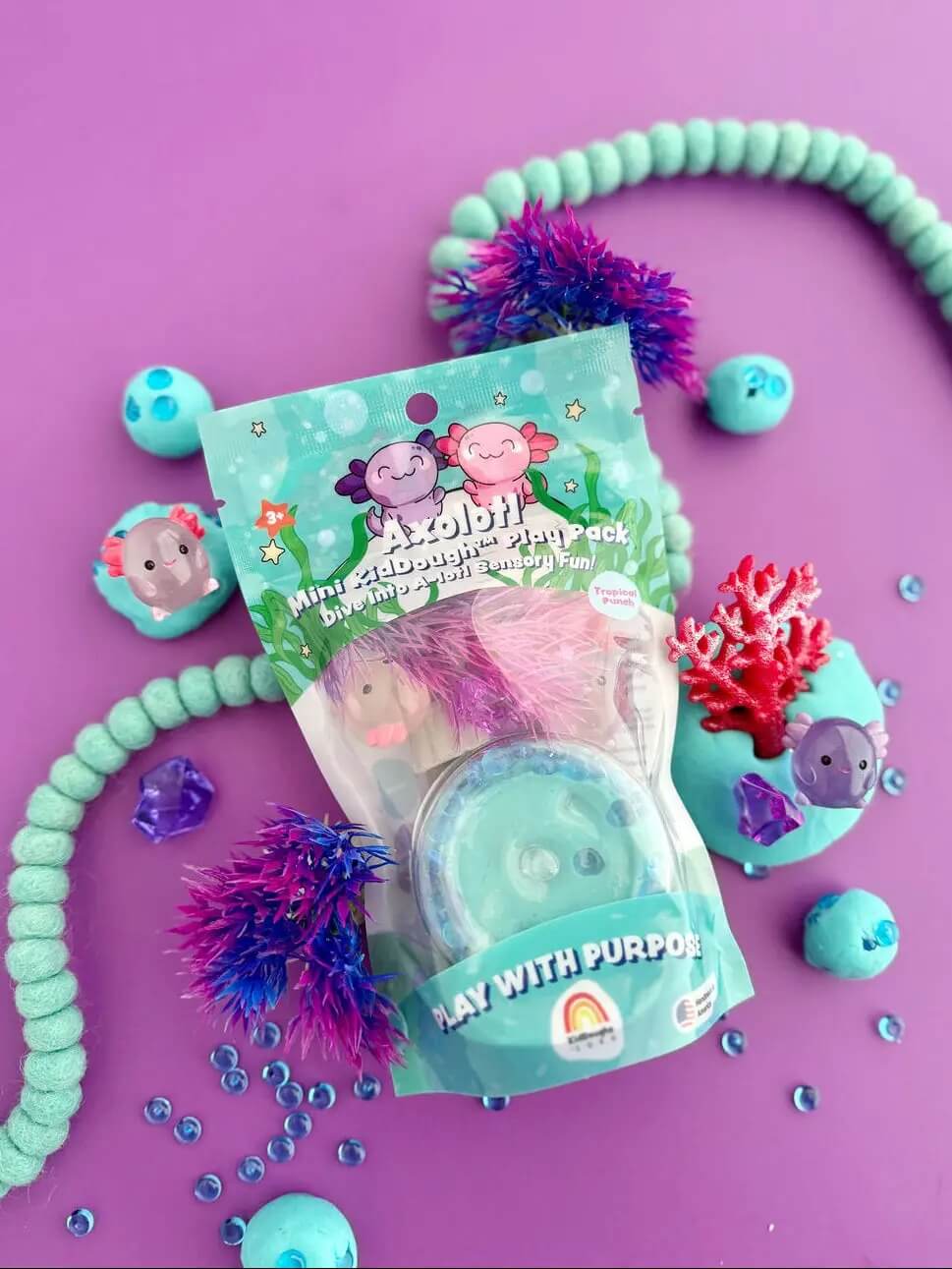 Earth Grown KidDoughs - Mini Knetset Axolotl