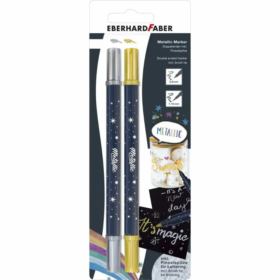Eberhard Faber - Marker Metallic Gold & Silber