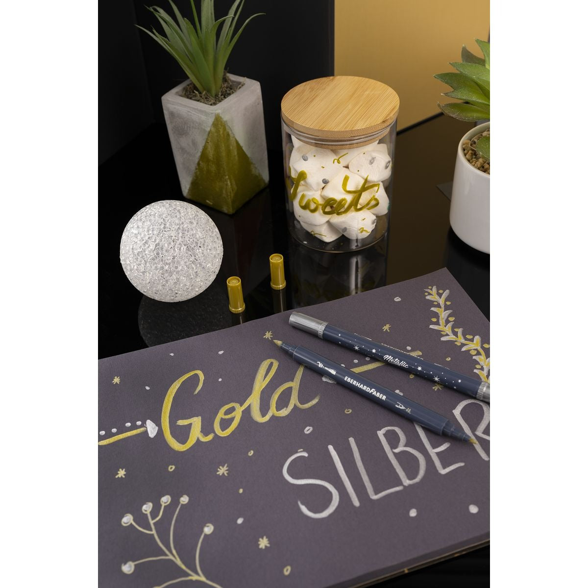 Eberhard Faber - Marker Metallic Gold & Silber