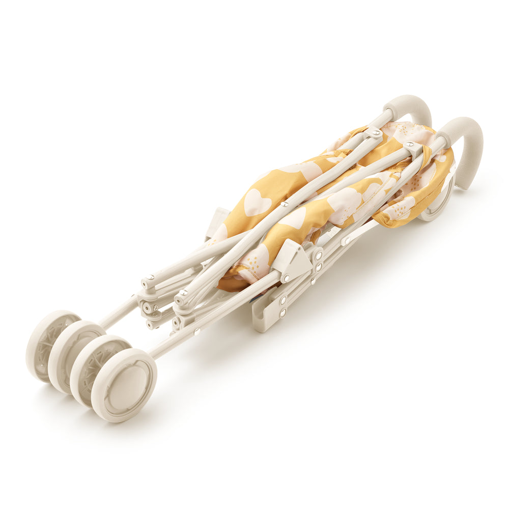 Liewood - Puppenbuggy Elsie Flower / Lemon yellow
