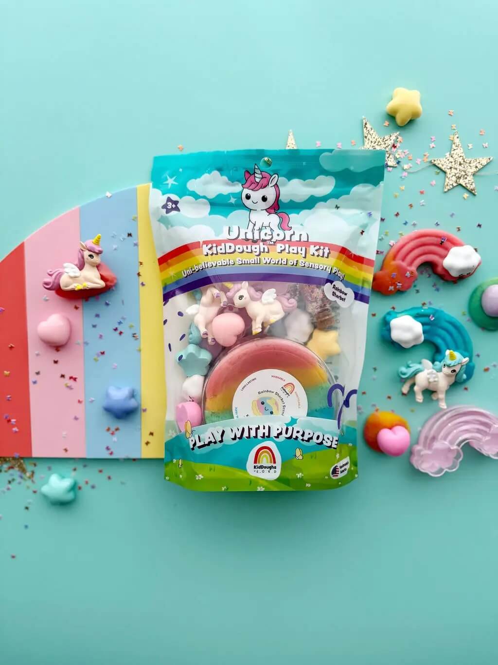 Earth Grown KidDoughs - Knetset Einhorn