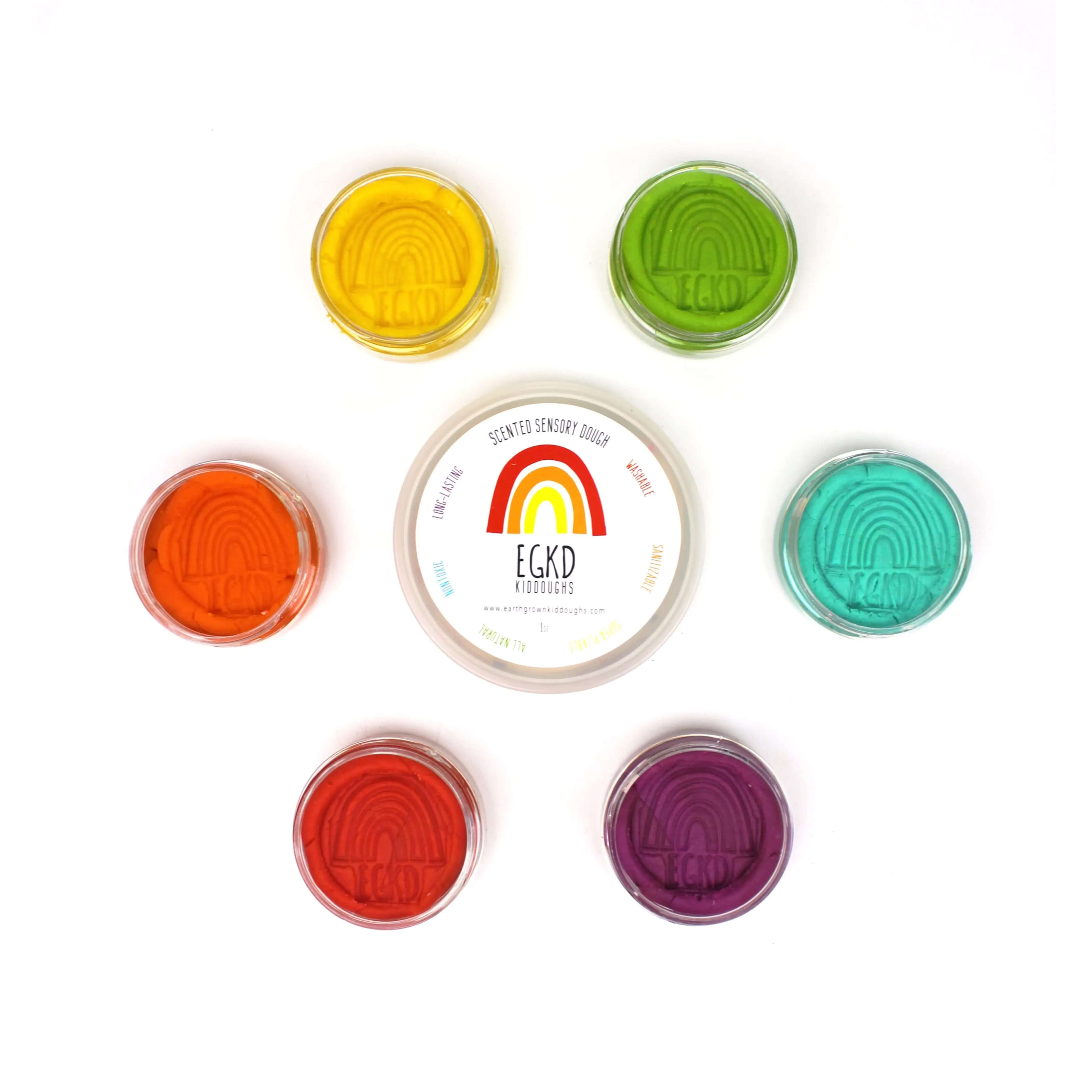 Earth Grown KidDoughs - Mini Knetset Regenbogen