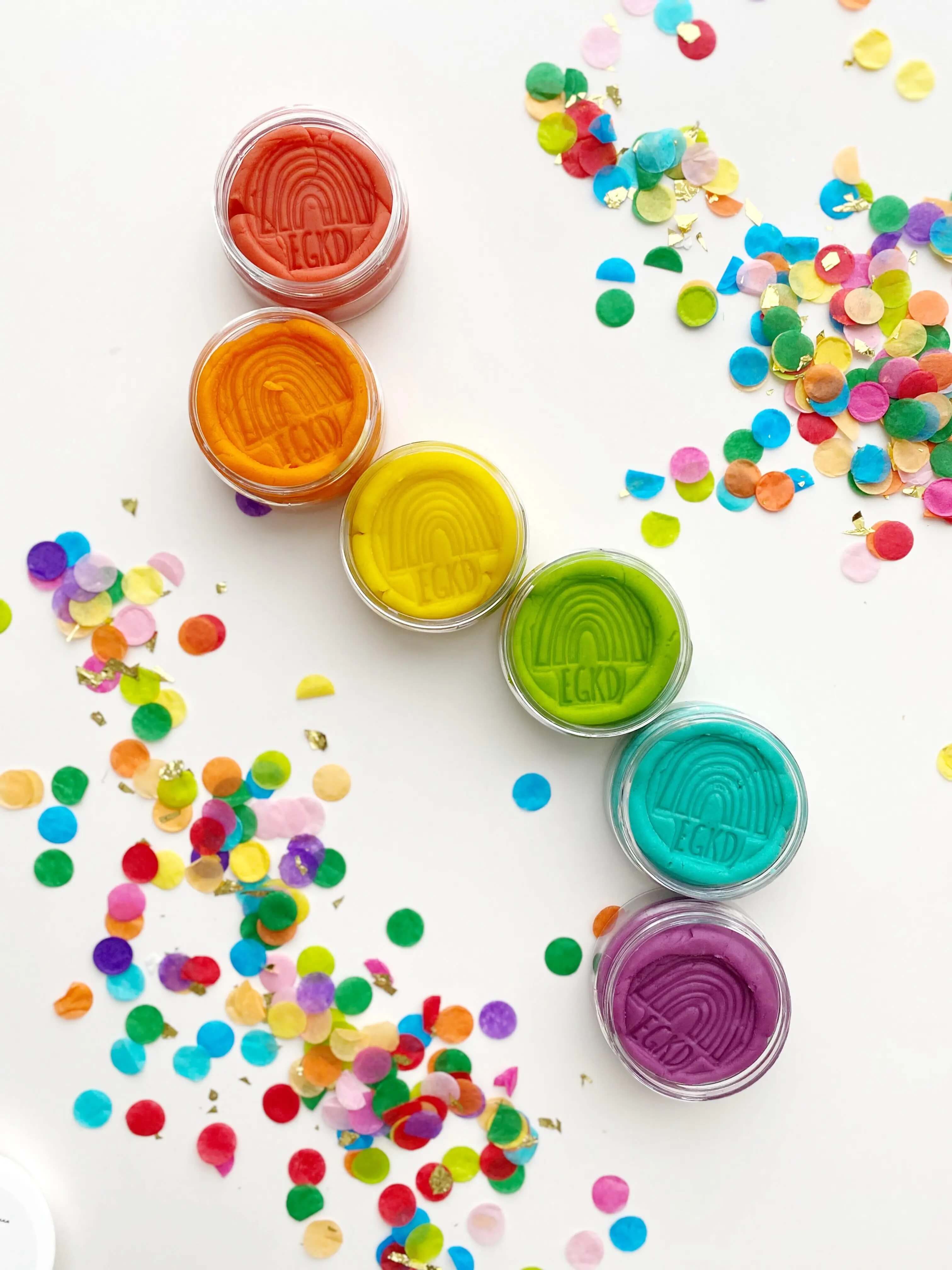 Earth Grown KidDoughs - Mini Knetset Regenbogen