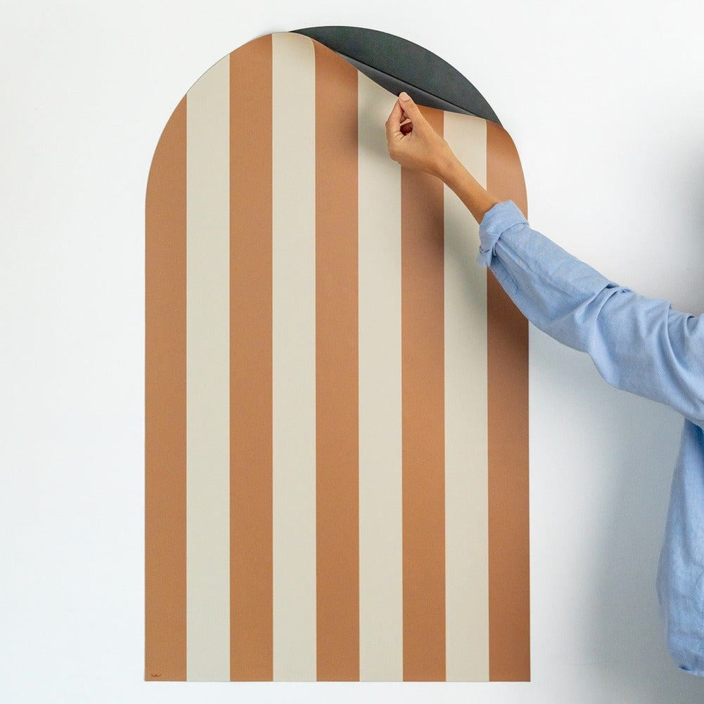 Ferflex - Magnettafel Bogen gestreift caramel 100 x 58 cm