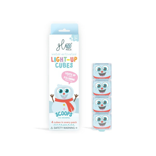 Glo Pals - Badespielzeug Character Schneemann Schneewürfel