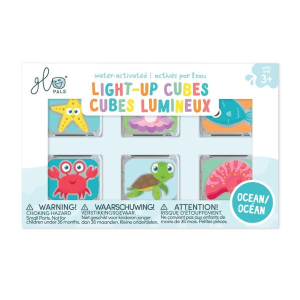 Glo Pals - Badespielzeug Leuchtende Sensorikwürfel Ocean