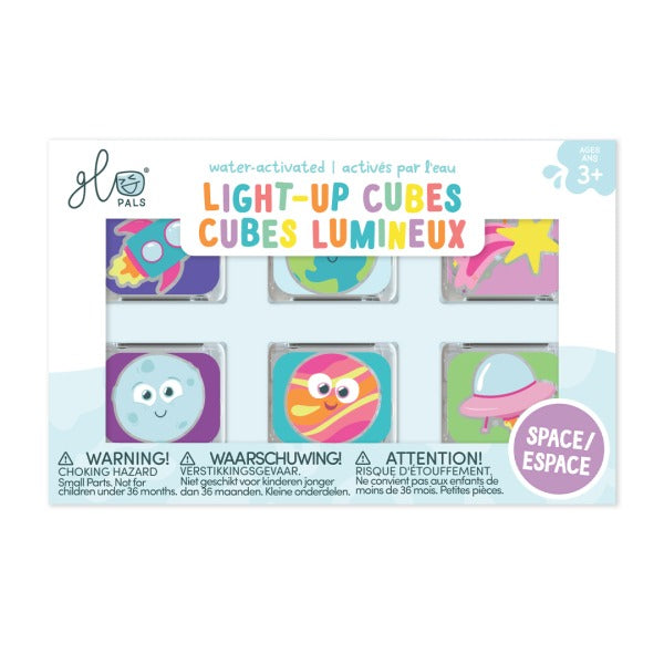 Glo Pals - Badespielzeug Leuchtende Sensorikwürfel Weltraum
