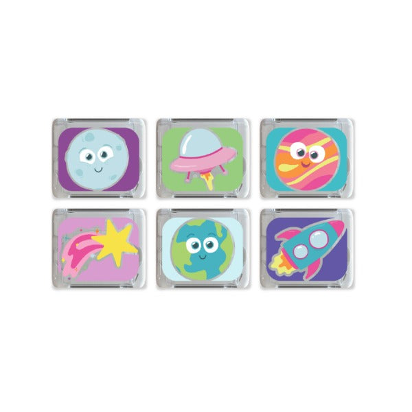 Glo Pals - Badespielzeug Leuchtende Sensorikwürfel Weltraum