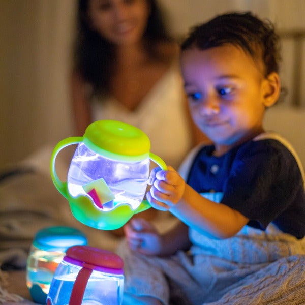 Glo Pals - Spielglas Mini Sensory Green