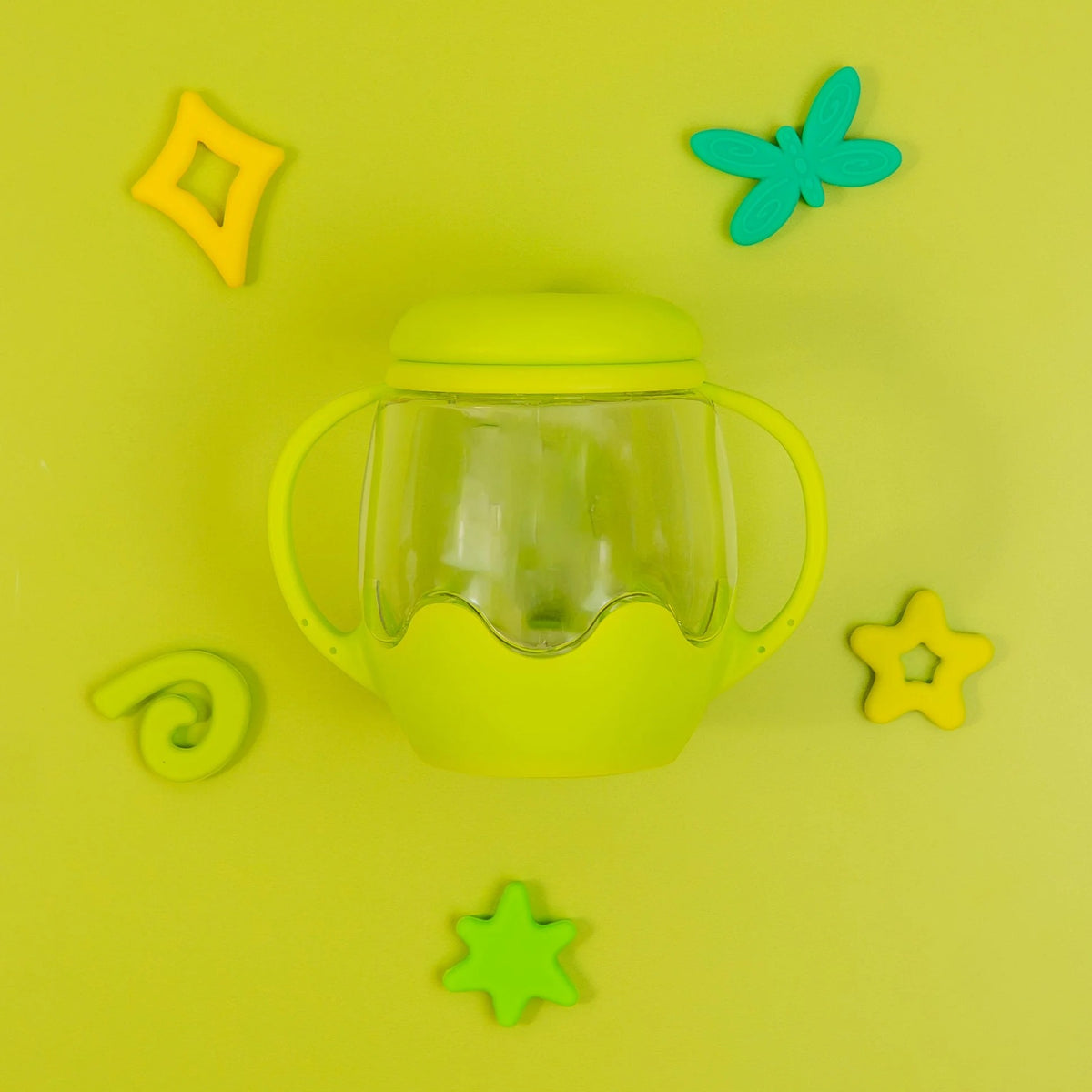 Glo Pals - Spielglas Mini Sensory Grün mit Inhalt