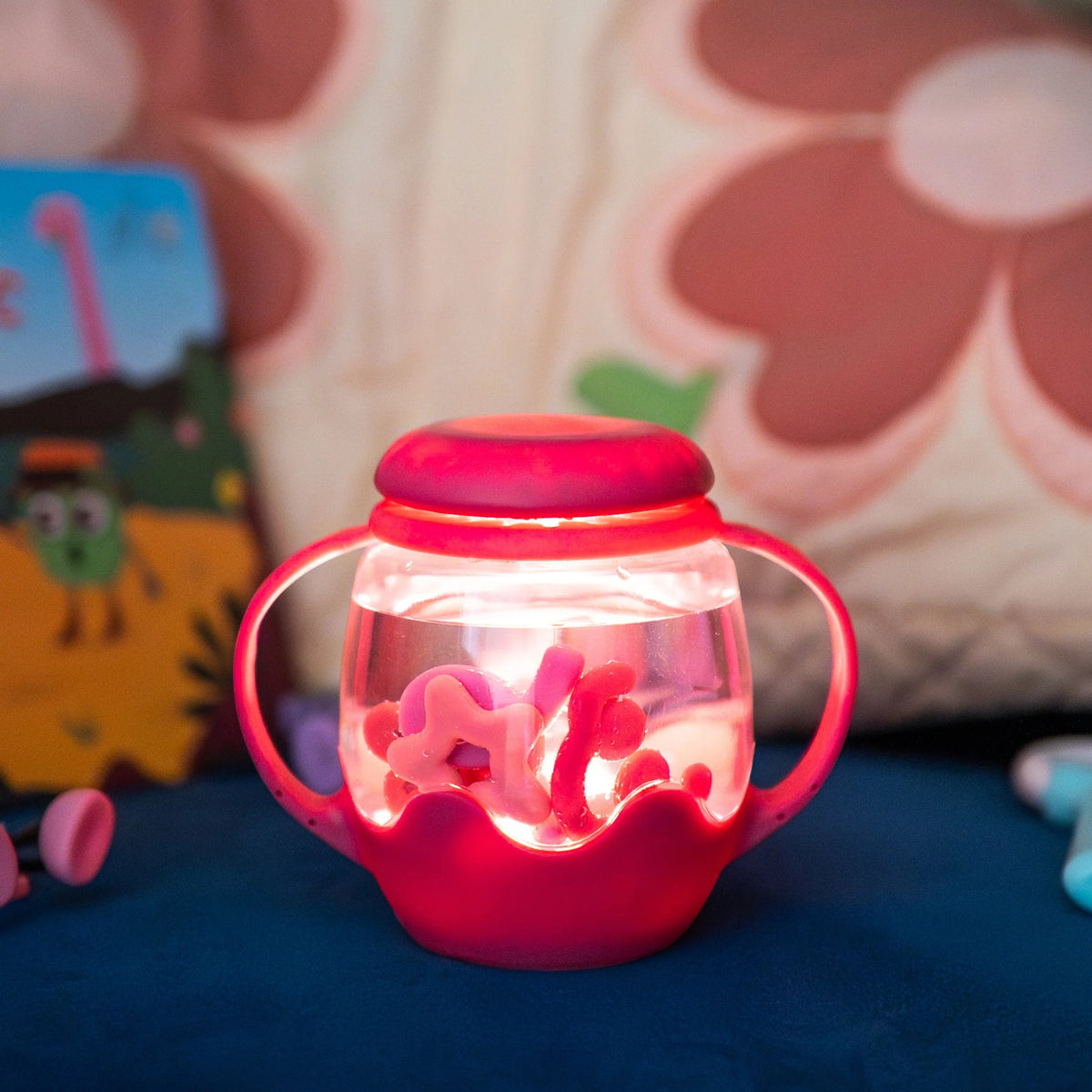Glo Pals - Spielglas Mini Sensory Pink mit Inhalt