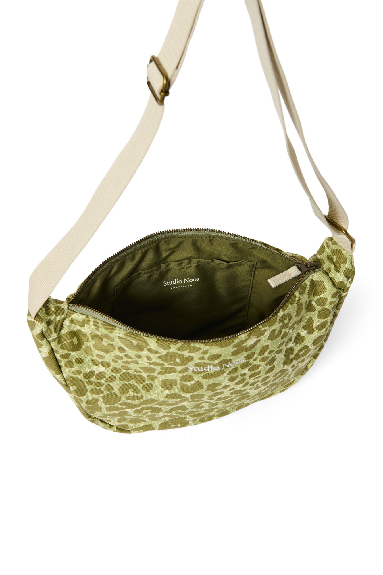 Studio Noos - Tasche Fanny Pack Cotton Green Leopard