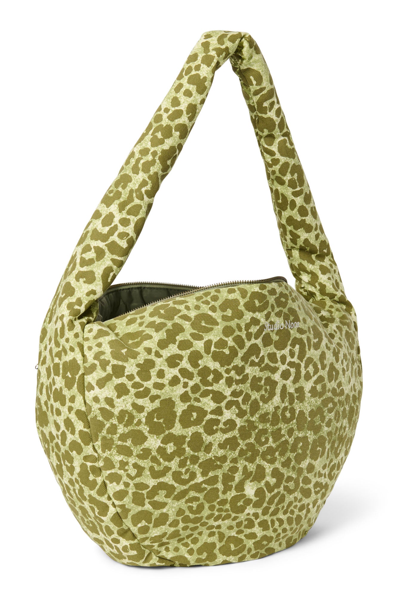 Studio Noos - Cross Body Tasche Cotton Green Leopard