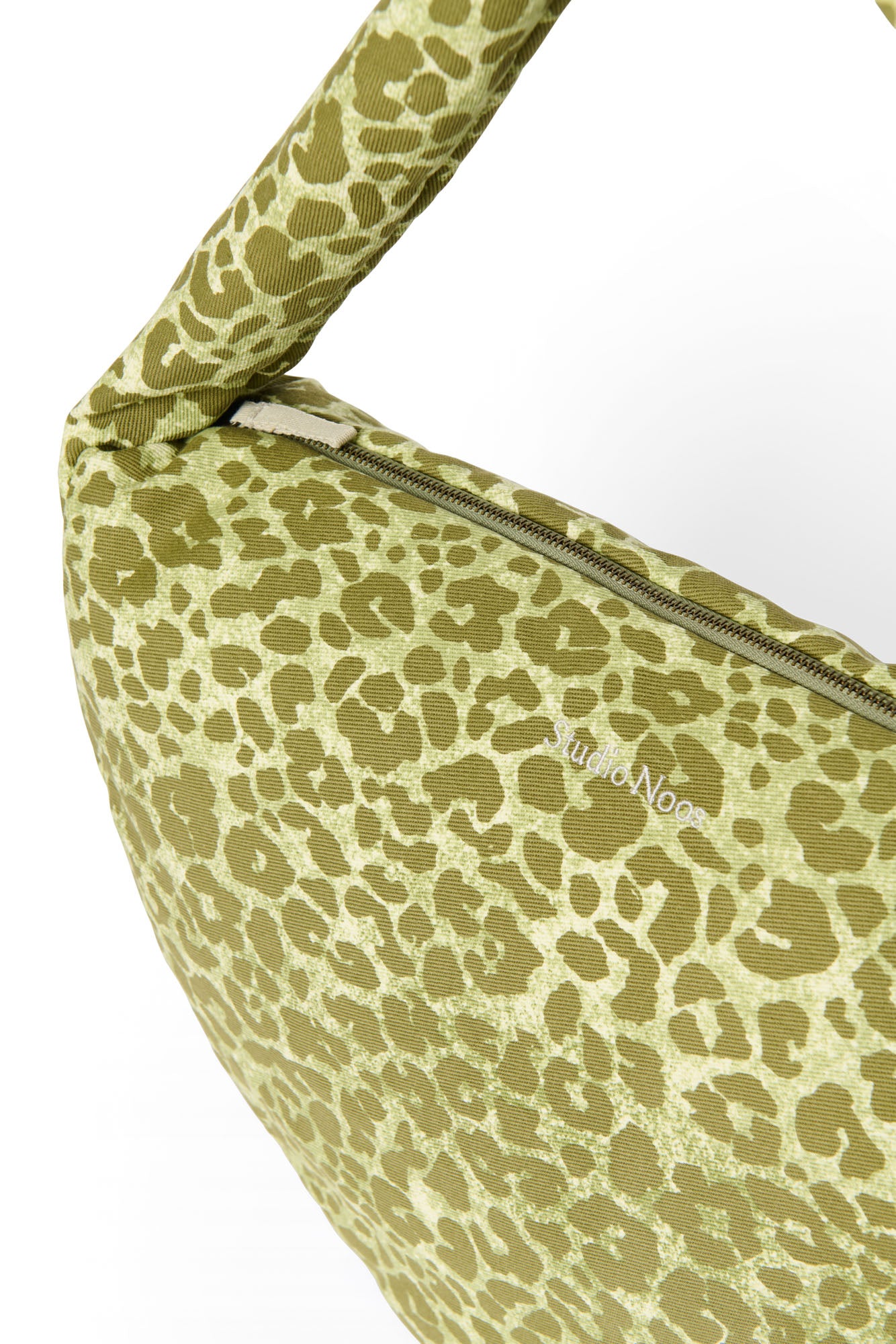 Studio Noos - Cross Body Tasche Cotton Green Leopard