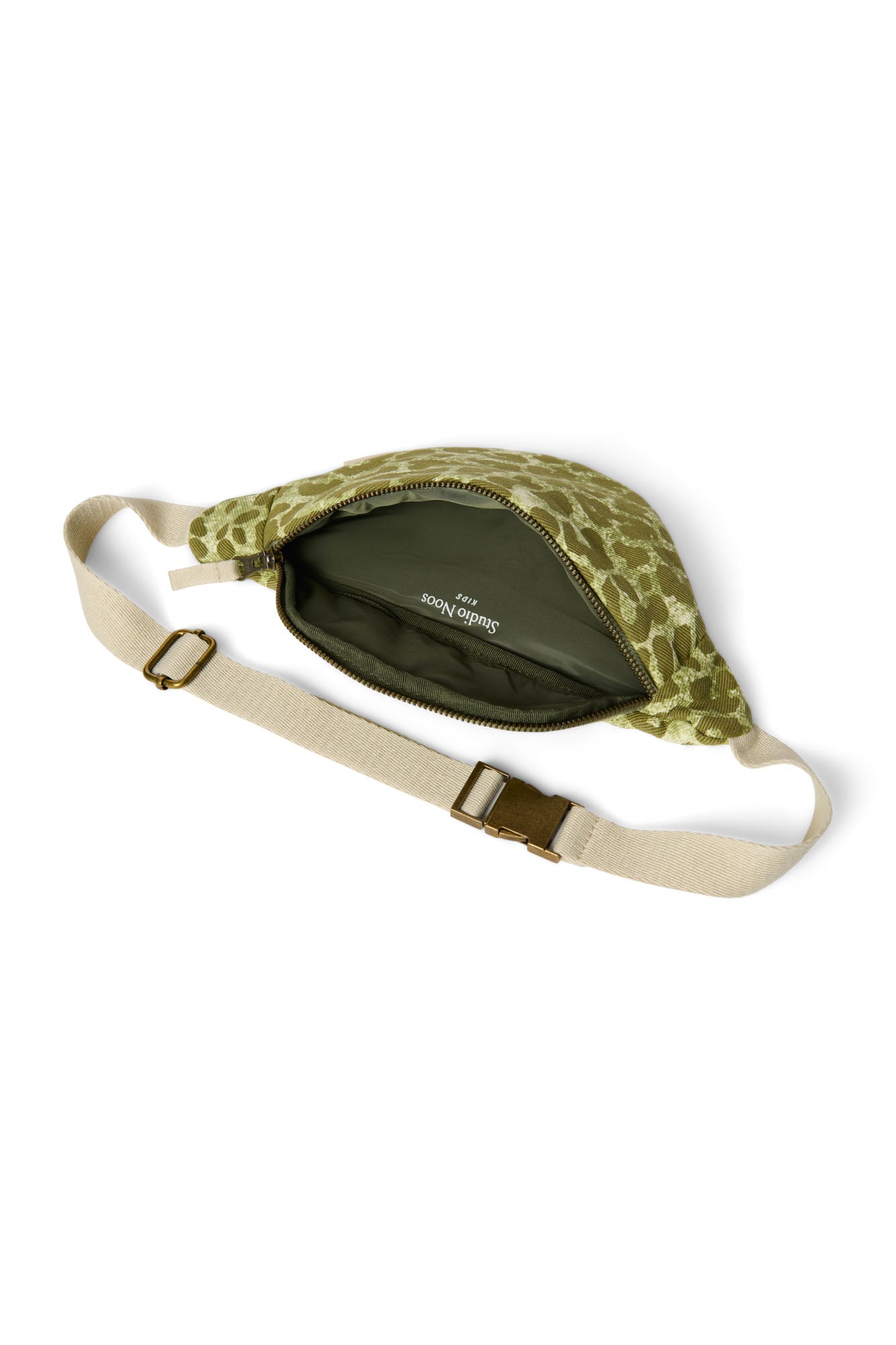 Studio Noos - Tasche Mini Fanny Pack Cotton Green Leopard